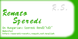 renato szeredi business card